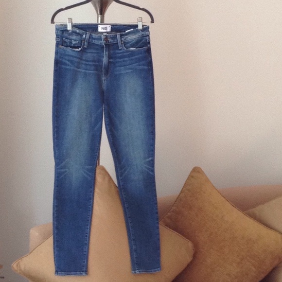 💋 PAIGE - 'Hoxton Ultra Skinny' Jeans (Malibu) - Picture 2 of 8